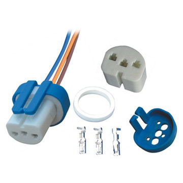 【供應連接器 9004/9007汽車燈座 6年出口經(jīng)驗】價格,廠家,圖片,燈頭,瑞安市龍躍電器-